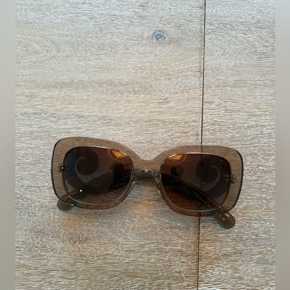 Prada Brown Swirl Baroque Sunglasses - Picture 2 of 5